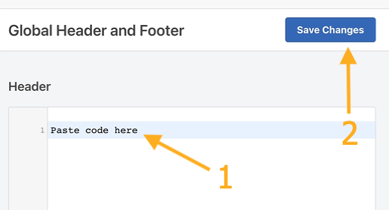 Add code to header